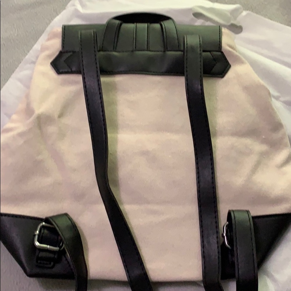 Deux luxe vegan leather and canvas bag - Picture 2 of 2